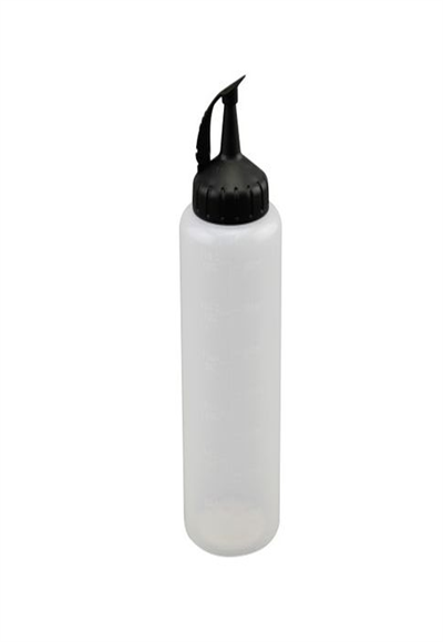 Squeeze Bottle  Size: 5.5x21cm- 350ML Material : PP+PE Weight: 40g Color: Transparent Body with B
