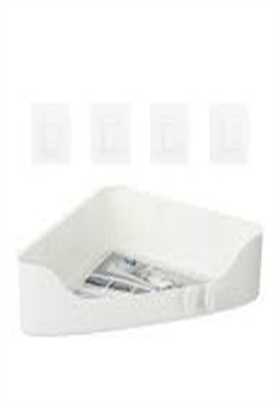 Triple bathroom storage shelf