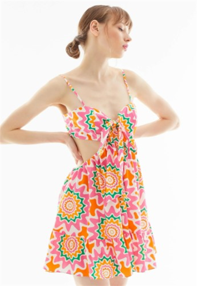 Open short beach dress