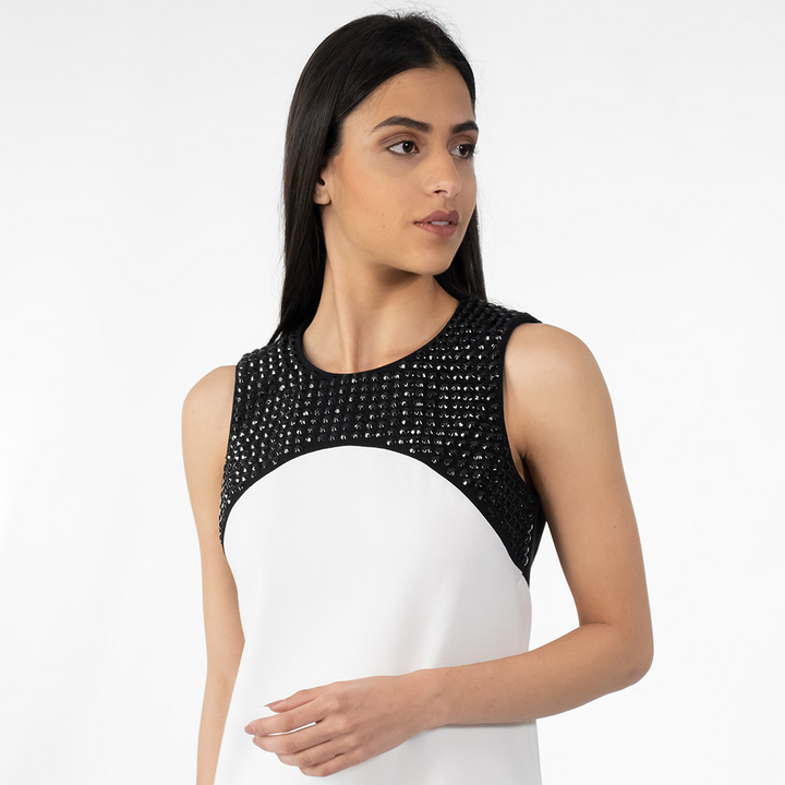 Color Block Pattern Dress