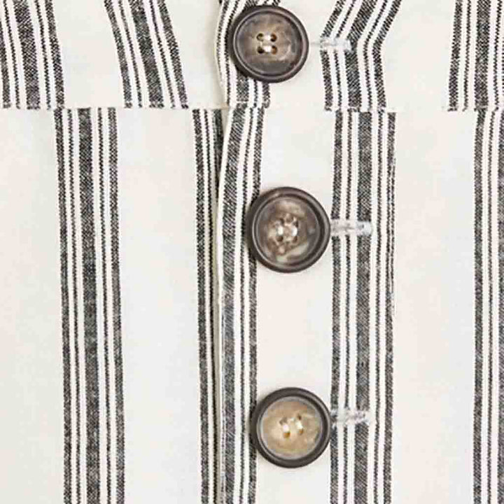 بنطال مخطط بالطول بالاسود