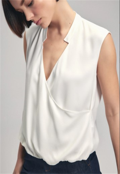 V-neck blouse