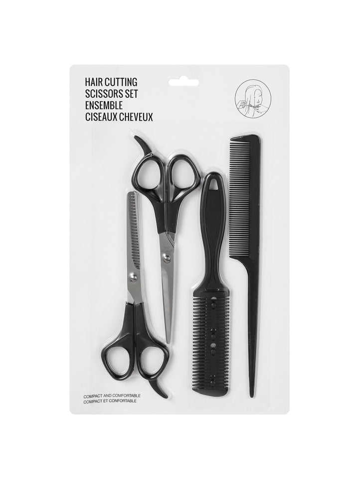 Hair cutting scissors set