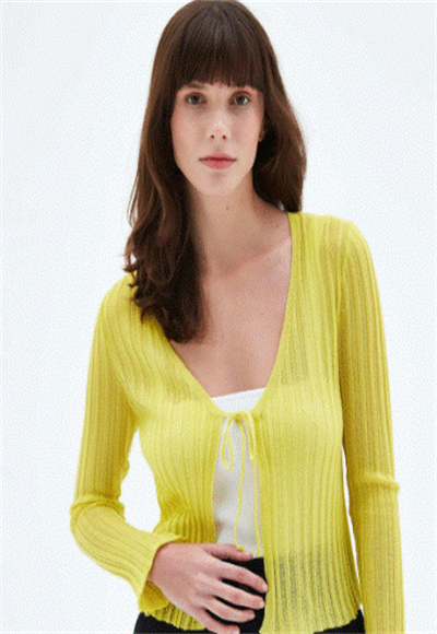 Ribbed Fine Knit Cardigan