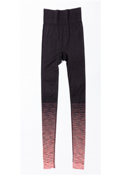 Fitness Leggings (Black + Fluorescence Red L/XL)