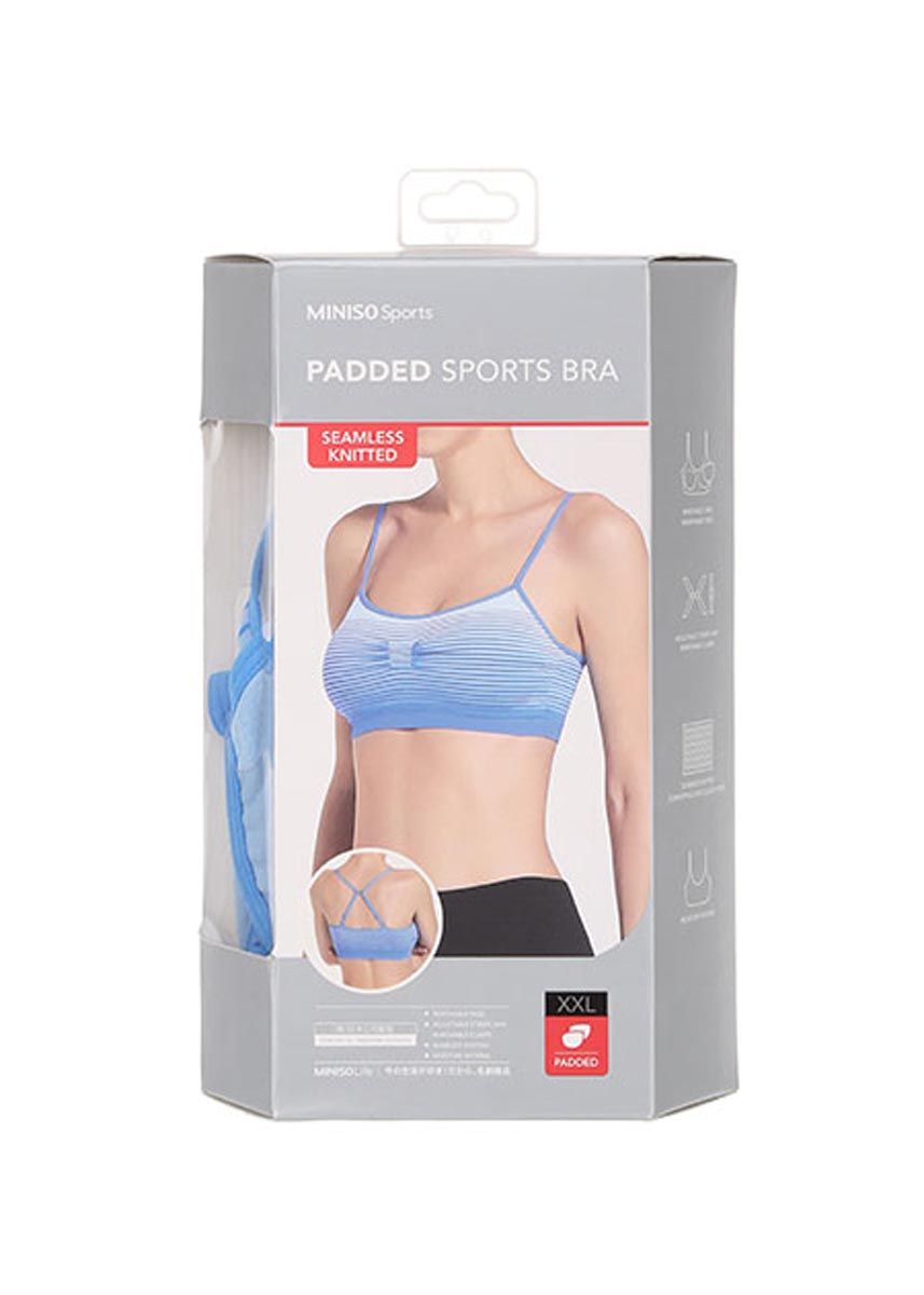 حمالة صدر رياضية مريحة (أزرق XXL)