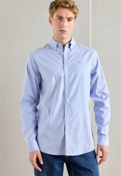 SEASONAL CORE - SOLID REGULAR-FIT OXFORD SHIRT