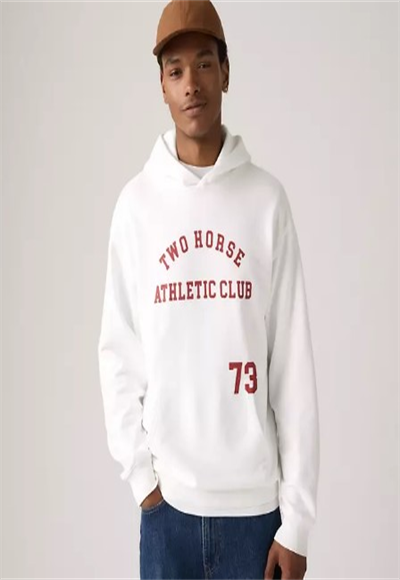 003R1-0001 TWO HORSE CROPPED HOODIE