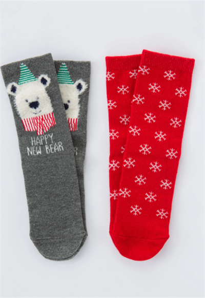 2-in-1 Bear Socks for Unisex