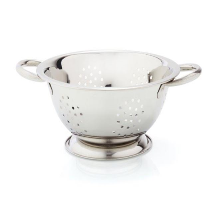 26 cm stainless steel strainer with handles