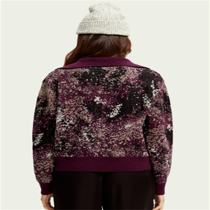 Plain blouse with zipper